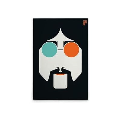A.S. Création Lennon - Schwarz Orange Weiß Leinwandbild - Wandbild A.S. Création Lennon - Schwarz Orange Weiß Leinwandbild - Wandbild
