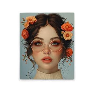 A.S. Création Lara - Blau Orange Beige Leinwandbild A.S. Création Lara - Blau Orange Beige Leinwandbild