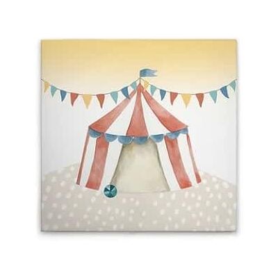 A.S. Création Leinwandbild Zirkuszelt Kinderzimmer Wandbild in Bunt, Beige 40 x 40 cm DD129388 A.S. Création Leinwandbild Zirkuszelt Kinderzimmer Wandbild in Bunt, Beige 40 x 40 cm DD129388