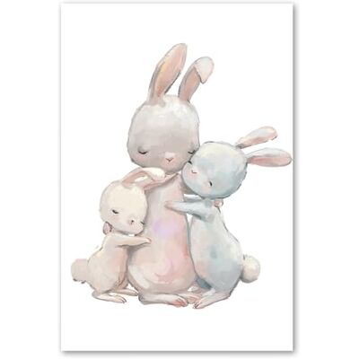 Postereck 3643 Kinderzimmer, Hasen Mutter Kinder Kuscheln Süss Kinder Kinderzimmer Kinderbild Wandposter Fotoposter Bilder Wandbild Wandbilder Poster 3:2-30,0 cm x 20,0 cm Postereck 3643 Kinderzimmer, Hasen Mutter Kinder Kuscheln Süss Kinder Kinderzimmer Kinderbild Wandposter Fotoposter Bilder Wandbild Wandbilder Poster 3:2-30,0 cm x 20,0 cm