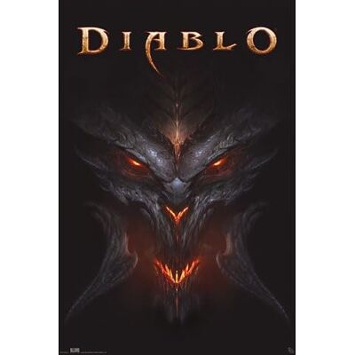 empireposter Diablo Dämon Poster Druck 61x91,5 cm + 2 St Posterleisten Kunststoff 62 cm schwarz empireposter Diablo Dämon Poster Druck 61x91,5 cm + 2 St Posterleisten Kunststoff 62 cm schwarz
