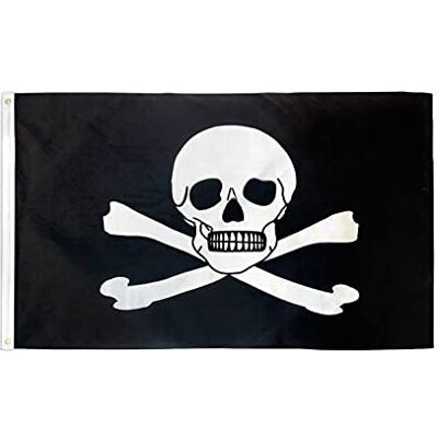 AZ FLAG Flagge Pirat Gift 150x90 cm Piraten Totenkopf Polyester 100D 2 Ösen Für innen und außen dekorative Flagge doppelte Nähte und verstärkte Kanten mit Metallösen 100D Polyester AZ FLAG Flagge Pirat Gift 150x90 cm Piraten Totenkopf Polyester 100D 2 Ösen Für innen und außen dekorative Flagge doppelte Nähte und verstärkte Kanten mit Metallösen 100D Polyester