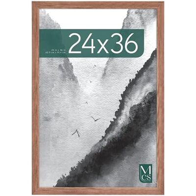 MCS Museum Posterrahmen 61,0 x 91,4 cm, Mittelbraune Eiche, Vertikale und horizontale Wandaufhängung, Großer Bilderrahmen für Poster, Fotos und Kunstdrucke (1er-Pack) MCS Museum Posterrahmen 61,0 x 91,4 cm, Mittelbraune Eiche, Vertikale und horizontale Wandaufhängung, Großer Bilderrahmen für Poster, Fotos und Kunstdrucke (1er-Pack)