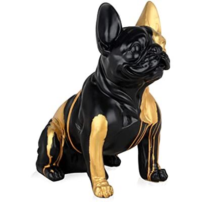 World Art Französischer Bulldog sitzend Statue - Kunst Skulptur World Art Französischer Bulldog sitzend Statue - Kunst Skulptur