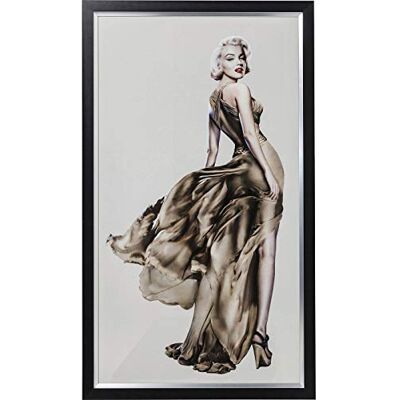 Kare Design Bild Frame Marilyn Grau/Schwarz, Glasbild, Kunstdruck, Marilyn Monroe, Wanddekoration, Dekobild, Modern, Wohnzimmer, Schlafzimmer, Flur, 172x100x4cm Kare Design Bild Frame Marilyn Grau/Schwarz, Glasbild, Kunstdruck, Marilyn Monroe, Wanddekoration, Dekobild, Modern, Wohnzimmer, Schlafzimmer, Flur, 172x100x4cm