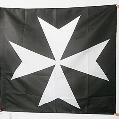AZ FLAG Flagge Orden Ritter Geschichte des Johanniterordens 90x90 cm Für innen und außen dekorative Flagge doppelte Nähte und verstärkte Kanten mit Masttunnel 100D Polyester AZ FLAG Flagge Orden Ritter Geschichte des Johanniterordens 90x90 cm Für innen und außen dekorative Flagge doppelte Nähte und verstärkte Kanten mit Masttunnel 100D Polyester