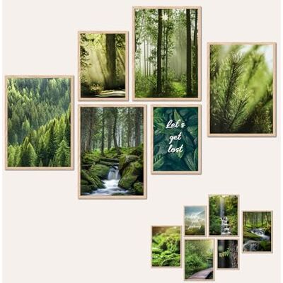 AG Design ® DOPPELSEITIGES Set mit 6 Wald-Postern und Kunstdrucken 4 x 30 x 42 cm + 2 x 21 x 30 cm Für Schlafzimmer, Wohnzimmer, Küche und Büro Ohne Rahmen AP6 351316 AG Design ® DOPPELSEITIGES Set mit 6 Wald-Postern und Kunstdrucken 4 x 30 x 42 cm + 2 x 21 x 30 cm Für Schlafzimmer, Wohnzimmer, Küche und Büro Ohne Rahmen AP6 351316
