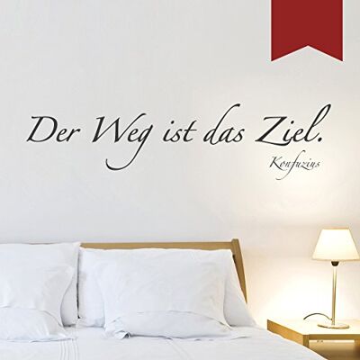 WANDKINGS Wandtattoo Der Weg ist das Ziel. (Konfuzius) 90 x 23 cm dunkelrot erhältlich in 33 Farben WANDKINGS Wandtattoo Der Weg ist das Ziel. (Konfuzius) 90 x 23 cm dunkelrot erhältlich in 33 Farben