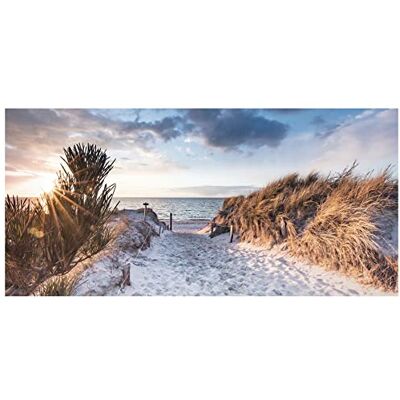 levandeo XXL Leinwandbild 115x55cm Bild Sand Strand Düne Meer Wandbild Wanddeko Leinwand Bild Deko levandeo XXL Leinwandbild 115x55cm Bild Sand Strand Düne Meer Wandbild Wanddeko Leinwand Bild Deko