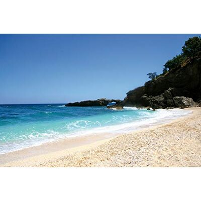 1art1 Strände XXL Poster Sardinien, Azurblauer Himmel Und Türkisfarbenes Meer Plakat Bild 120x80 cm 1art1 Strände XXL Poster Sardinien, Azurblauer Himmel Und Türkisfarbenes Meer Plakat Bild 120x80 cm