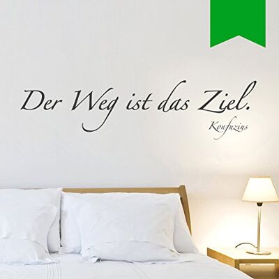 WANDKINGS Wandtattoo Der Weg ist das Ziel. (Konfuzius) 90 x 23 cm gelbgrün erhältlich in 33 Farben WANDKINGS Wandtattoo Der Weg ist das Ziel. (Konfuzius) 90 x 23 cm gelbgrün erhältlich in 33 Farben