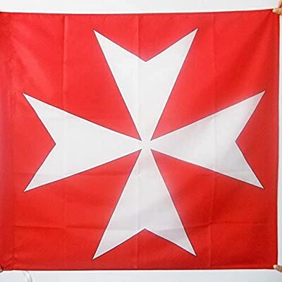 Flagge Kreuz des Malteser Ordens 90x90cm - Flagge Flagge Kreuz des Malteser Ordens 90x90cm - Flagge