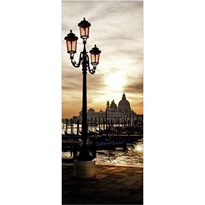 Wallario Poster Venedig Lagune bei Sonnenuntergang in Premiumqualität, Größe: 80 x 200 cm XXL-Poster Wallario Poster Venedig Lagune bei Sonnenuntergang in Premiumqualität, Größe: 80 x 200 cm XXL-Poster
