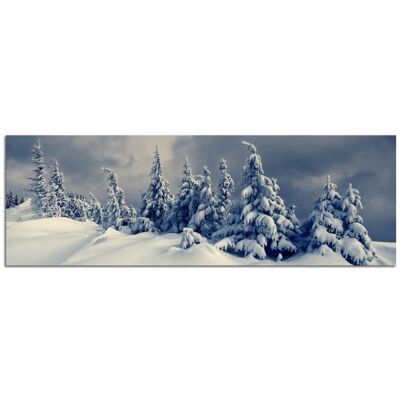 PANORAMA BILD in 150x50cm (Winterlandschaft Wald Tannen Fichten Schnee Bäume) TOP Bilder! Wandbild xxl günstig & modern ART PRINT Wandbilder Bilder EXKLUSIVES Fotowandbild auf Leinwand und Keilrahmen Bild Leinwandbild Fotodruck modern Zeitlos Stilvoll wie PANORAMA BILD in 150x50cm (Winterlandschaft Wald Tannen Fichten Schnee Bäume) TOP Bilder! Wandbild xxl günstig & modern ART PRINT Wandbilder Bilder EXKLUSIVES Fotowandbild auf Leinwand und Keilrahmen Bild Leinwandbild Fotodruck modern Zeitlos Stilvoll wie