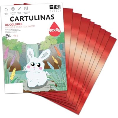 Sidi Global Market Karton 50x65 Rot Metallisiert 230 g Karton mit reflektierendem Glanz für Bastelarbeiten, Scrapbooking, Poster – SIDI (rot metallisiert, 250h) Sidi Global Market Karton 50x65 Rot Metallisiert 230 g Karton mit reflektierendem Glanz für Bastelarbeiten, Scrapbooking, Poster – SIDI (rot metallisiert, 250h)