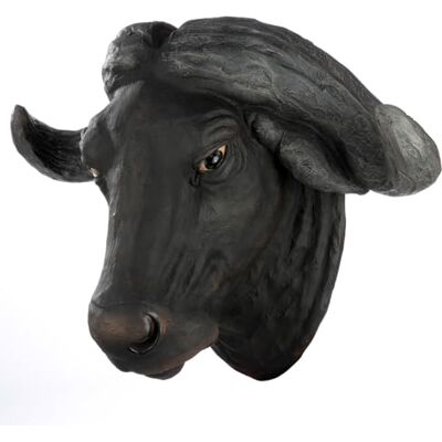 GILDE Wandobjekt Bison aus Kunstharz strukturiert schwarz Büffel-Form Höhe 41cm x Breite 55cm Wanddekoration GILDE Wandobjekt Bison aus Kunstharz strukturiert schwarz Büffel-Form Höhe 41cm x Breite 55cm Wanddekoration