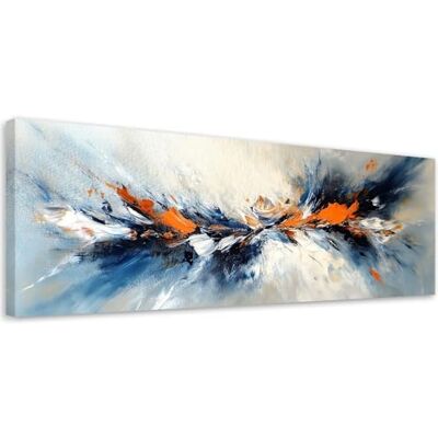 Feeby Bild auf Leinwand Wandbilder Wohnzimmer Aesthetic Abstraktes Grau Blau Orange 150x50 1tlg Schlafzimmer Wandekoration Bilder Zimmer Living Room Deko Wandbilder Moderne Bild Feeby Bild auf Leinwand Wandbilder Wohnzimmer Aesthetic Abstraktes Grau Blau Orange 150x50 1tlg Schlafzimmer Wandekoration Bilder Zimmer Living Room Deko Wandbilder Moderne Bild