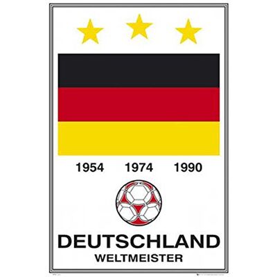empireposter Fußball Poster Deutschland Weltmeister + Ü-Poster empireposter Fußball Poster Deutschland Weltmeister + Ü-Poster