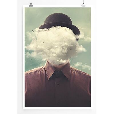 Zone Home Bild Fotocollage – Kopf in den Wolken- Poster Fotodruck in höchster Qualität Zone Home Bild Fotocollage – Kopf in den Wolken- Poster Fotodruck in höchster Qualität
