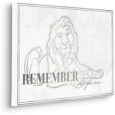 Komar Lion King Be Yourself 40x60cm Leinwanddruck Komar Lion King Be Yourself 40x60cm Leinwanddruck