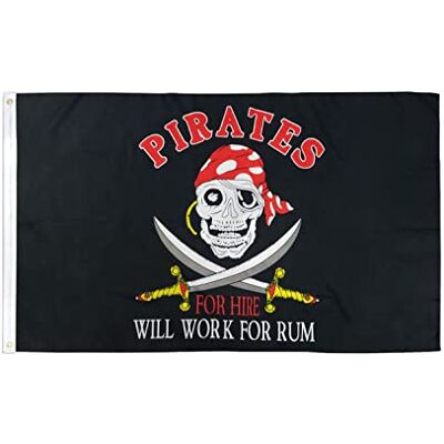 AZ FLAG Flagge Pirat Rum Herstellende 150x90 cm Polyester 100D 2 Ösen Für innen und außen Piraten Totenkopf dekorative Flagge doppelte Nähte und verstärkte Kanten mit Metallösen 100D Polyester AZ FLAG Flagge Pirat Rum Herstellende 150x90 cm Polyester 100D 2 Ösen Für innen und außen Piraten Totenkopf dekorative Flagge doppelte Nähte und verstärkte Kanten mit Metallösen 100D Polyester