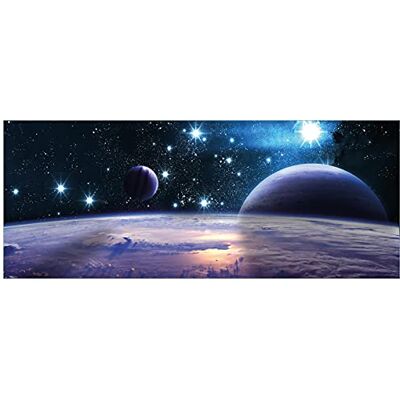 Wallario selbstklebendes Poster Planeten im Weltall, Aufkleber in Premiumqualität, Klebefolie Größe: 80 x 200 cm XXL-Poster Wallario selbstklebendes Poster Planeten im Weltall, Aufkleber in Premiumqualität, Klebefolie Größe: 80 x 200 cm XXL-Poster