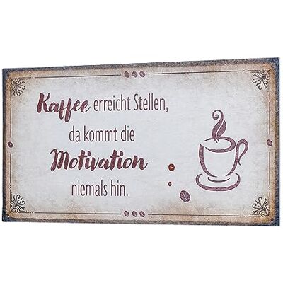 levandeo Wandbild 40x20cm Kaffee Motivation Spruch Wandschild Küche Wanddeko Bild Schild Geschenkidee levandeo Wandbild 40x20cm Kaffee Motivation Spruch Wandschild Küche Wanddeko Bild Schild Geschenkidee