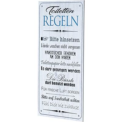 levandeo Wandbild 20x40cm Toilettenregeln Bad Spruch Deko Wandschild Bild Dekoschild Schild Wanddeko Geschenkidee levandeo Wandbild 20x40cm Toilettenregeln Bad Spruch Deko Wandschild Bild Dekoschild Schild Wanddeko Geschenkidee