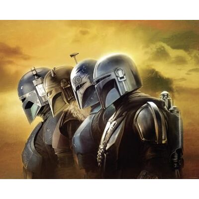 Komar Wandbild- Star Wars The Mandalorian Line Up Größe 40 x 50 cm Poster, Kinderzimmer, Dekoration gerollt ohne Rahmen, Gelb,Grau Komar Wandbild- Star Wars The Mandalorian Line Up Größe 40 x 50 cm Poster, Kinderzimmer, Dekoration gerollt ohne Rahmen, Gelb,Grau