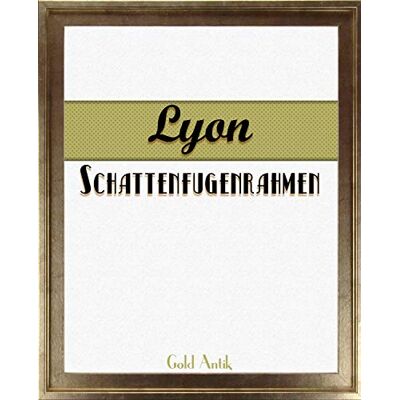 Homedeco-24 Lyon Schattenfugenrahmen 50x70 cm in Gold Antik ohne Verglasung ideal für Canvas Leinwand Bilder Farbwahl Homedeco-24 Lyon Schattenfugenrahmen 50x70 cm in Gold Antik ohne Verglasung ideal für Canvas Leinwand Bilder Farbwahl