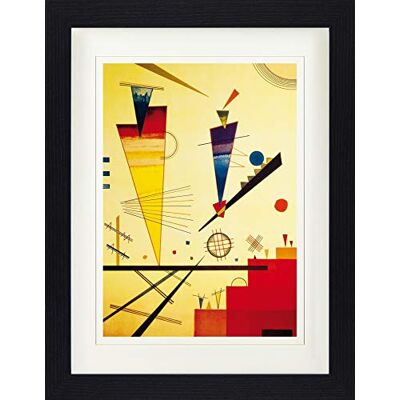1art1 Wassily Kandinsky Poster Fröhliche Struktur, 1926 Gerahmtes Bild Mit Edlem Passepartout Wand-Bilder Im Bilderrahmen 40x30 cm 1art1 Wassily Kandinsky Poster Fröhliche Struktur, 1926 Gerahmtes Bild Mit Edlem Passepartout Wand-Bilder Im Bilderrahmen 40x30 cm