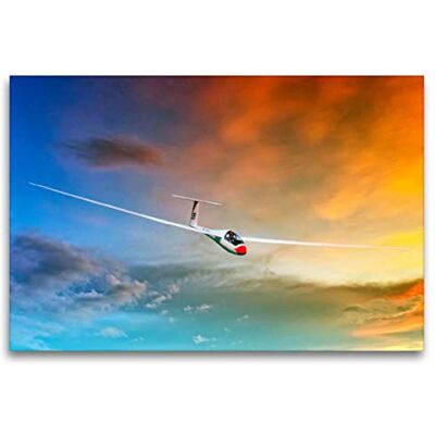 CALVENDO Premium Textil-Leinwand 120 x 80 cm Quer-Format Segelflug Wandbild, HD-Bild auf Keilrahmen, Fertigbild auf hochwertigem Vlies, Leinwanddruck von Peter Roder CALVENDO Premium Textil-Leinwand 120 x 80 cm Quer-Format Segelflug Wandbild, HD-Bild auf Keilrahmen, Fertigbild auf hochwertigem Vlies, Leinwanddruck von Peter Roder