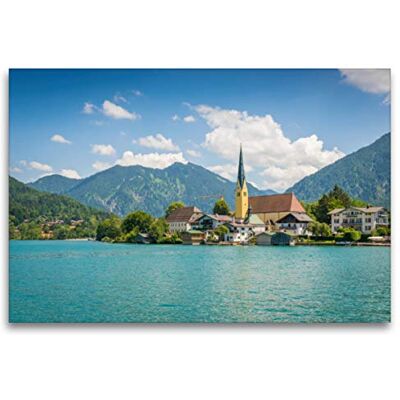 CALVENDO Premium Textil-Leinwand 120 x 80 cm Quer-Format Sommer am Tegernsee Wandbild, HD-Bild auf Keilrahmen, Fertigbild auf hochwertigem Vlies, Leinwanddruck von Martin Wasilewski CALVENDO Premium Textil-Leinwand 120 x 80 cm Quer-Format Sommer am Tegernsee Wandbild, HD-Bild auf Keilrahmen, Fertigbild auf hochwertigem Vlies, Leinwanddruck von Martin Wasilewski