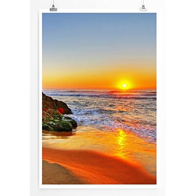 Zone Home Bild Landschaft Natur – Sonnenuntergang am Meer- Poster Fotodruck in höchster Qualität Zone Home Bild Landschaft Natur – Sonnenuntergang am Meer- Poster Fotodruck in höchster Qualität