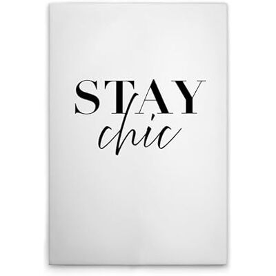 A.S. Création Leinwandbild Stay Chic Wandbild in Weiss, Schwarz 80 x 120 cm DD133120 A.S. Création Leinwandbild Stay Chic Wandbild in Weiss, Schwarz 80 x 120 cm DD133120