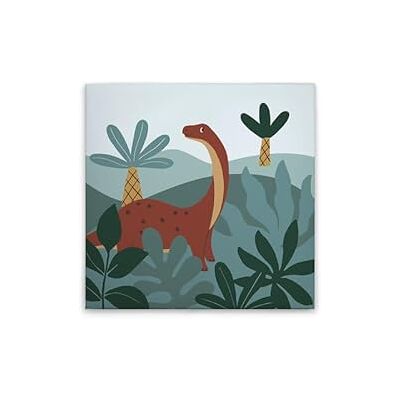 A.S. Création Leinwandbild Dinosaurier Wandbild in Blau, Braun 60 x 60 cm DD129442 A.S. Création Leinwandbild Dinosaurier Wandbild in Blau, Braun 60 x 60 cm DD129442