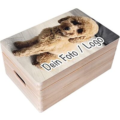 Creative Personalisierte Geschenke Fotogeschenke Holzkiste Dein Foto Eigenes Bild Individuelle Geschenk JGA Geschenkkiste Geschenkbox Für Frauen, Männer und Paar 30 x 20 x 14 cm Creative Personalisierte Geschenke Fotogeschenke Holzkiste Dein Foto Eigenes Bild Individuelle Geschenk JGA Geschenkkiste Geschenkbox Für Frauen, Männer und Paar 30 x 20 x 14 cm