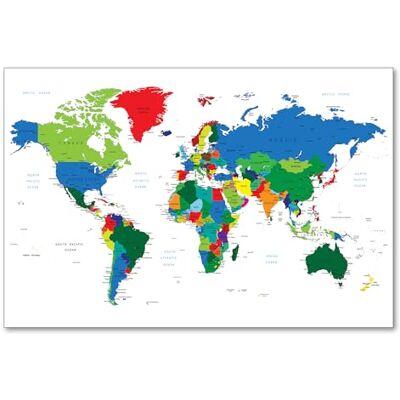Postereck 0666 Politische Weltkarte, Land Hauptstadt Kontinent Unterricht Klassenzimmer Schule Wandposter Fotoposter Bilder Wandbild Wandbilder Poster DIN A2-42,0 cm x 59,4 cm Postereck 0666 Politische Weltkarte, Land Hauptstadt Kontinent Unterricht Klassenzimmer Schule Wandposter Fotoposter Bilder Wandbild Wandbilder Poster DIN A2-42,0 cm x 59,4 cm