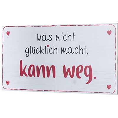 levandeo Wandbild 40x20cm Glücklich Glück Spruch Deko Wandschild Bild Dekoschild Schild Wanddeko Geschenkidee levandeo Wandbild 40x20cm Glücklich Glück Spruch Deko Wandschild Bild Dekoschild Schild Wanddeko Geschenkidee