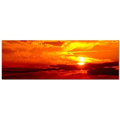 PANORAMA BILD in 150x50cm (brennender Himmer Wolken Sonnenuntergang) TOP Bilder! Wandbild xxl günstig & modern ART PRINT Wandbilder Bilder EXKLUSIVES Fotowandbild auf Leinwand und Keilrahmen Bild Leinwandbild Fotodruck modern Zeitlos Stilvoll wie ein Gemä PANORAMA BILD in 150x50cm (brennender Himmer Wolken Sonnenuntergang) TOP Bilder! Wandbild xxl günstig & modern ART PRINT Wandbilder Bilder EXKLUSIVES Fotowandbild auf Leinwand und Keilrahmen Bild Leinwandbild Fotodruck modern Zeitlos Stilvoll wie ein Gemä
