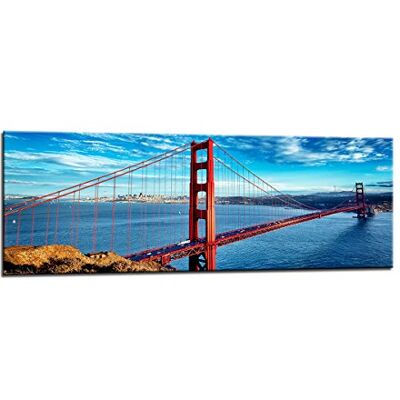 Visario 120 x 40 cm Bild San Francisco golden Gate Bridge USA 5737 Visario 120 x 40 cm Bild San Francisco golden Gate Bridge USA 5737