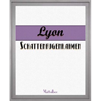 Homedeco-24 Lyon Schattenfugenrahmen 60x80 cm in Silber ohne Verglasung ideal für Canvas Leinwand Bilder Farbwahl Homedeco-24 Lyon Schattenfugenrahmen 60x80 cm in Silber ohne Verglasung ideal für Canvas Leinwand Bilder Farbwahl