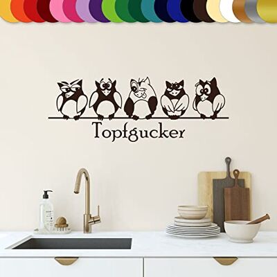 Sunnywall Wandtattoo Topfgucker Eulen Vögel Kochen Küche Essen Wandsticker Braun Gr1 Sunnywall Wandtattoo Topfgucker Eulen Vögel Kochen Küche Essen Wandsticker Braun Gr1