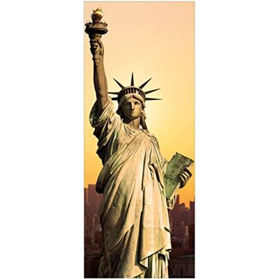 Wallario Poster Freiheitsstatue New York in Premiumqualität, Größe: 50 x 125 cm Wallario Poster Freiheitsstatue New York in Premiumqualität, Größe: 50 x 125 cm