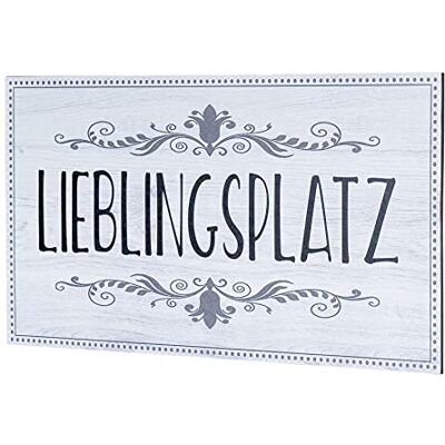 levandeo Wandbild 40x20cm Lieblingsplatz Spruch Deko Wandschild Bild Dekoschild Schild Wanddeko Geschenkidee levandeo Wandbild 40x20cm Lieblingsplatz Spruch Deko Wandschild Bild Dekoschild Schild Wanddeko Geschenkidee