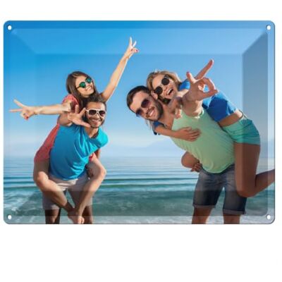 Wallario Blechschild Wandbild aus Metall Wunschmotiv Ihr Foto Ihr Bild gedruckt Wunschfoto 30 x 40 cm in Premium-Qualität: Brillante Farben Wallario Blechschild Wandbild aus Metall Wunschmotiv Ihr Foto Ihr Bild gedruckt Wunschfoto 30 x 40 cm in Premium-Qualität: Brillante Farben