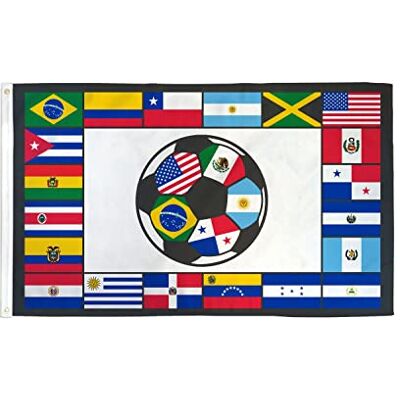 AZ FLAG Flagge Südamerikanischer Fußball 150x90 cm Polyester 100D 2 Ösen Für innen und außen Karate dekorative Flagge doppelte Nähte und verstärkte Kanten mit Metallösen 100D Polyester AZ FLAG Flagge Südamerikanischer Fußball 150x90 cm Polyester 100D 2 Ösen Für innen und außen Karate dekorative Flagge doppelte Nähte und verstärkte Kanten mit Metallösen 100D Polyester