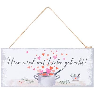 levandeo Schild L30cm Mit Liebe gekocht Spruch Metall Wandbild Wanddeko Türschild Küche Schild Metallbild Küchendeko Küchenschild levandeo Schild L30cm Mit Liebe gekocht Spruch Metall Wandbild Wanddeko Türschild Küche Schild Metallbild Küchendeko Küchenschild
