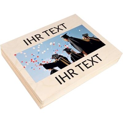 Creative Personalisierte Geschenke Wunschtext + Foto Holzkiste Dein Eigenes Bild Individuelles Geschenk 34 x 25,3 x 5,3 cm Geschenkkiste Geschenkbox Für Frauen, Männer und Paar Creative Personalisierte Geschenke Wunschtext + Foto Holzkiste Dein Eigenes Bild Individuelles Geschenk 34 x 25,3 x 5,3 cm Geschenkkiste Geschenkbox Für Frauen, Männer und Paar
