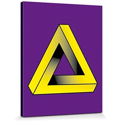 1art1 Optische Täuschungen Poster Das Unendliche Penrose Dreieck In Komplementärfarben Bilder Leinwand-Bild Auf Keilrahmen XXL-Wandbild Poster Kunstdruck Als Leinwandbild 50x40 cm 1art1 Optische Täuschungen Poster Das Unendliche Penrose Dreieck In Komplementärfarben Bilder Leinwand-Bild Auf Keilrahmen XXL-Wandbild Poster Kunstdruck Als Leinwandbild 50x40 cm